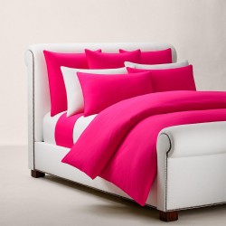Ralph Lauren Home RL Polo Player Fitted Sheet - Pink Sky аксесоари,на,разпродажба,ralph,lauren,home,rl,polo,player,fitted,sheet,pink,sky