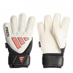Юношески вратарски ръкавици adidas Predator Match Fingersave Goalkeeper Gloves Juniors - White/Black юношески,вратарски,ръкавици,adidas,predator,match,fingersave,goalkeeper,gloves,juniors,white,black