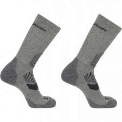 Salomon Lightweight Crew 2 Pack Walking Socks Unisex - Grey/Phantom почистване,и,защита,salomon,lightweight,crew,2,pack,walking,socks,unisex,grey,phantom