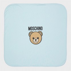moschino,unisex,kids,baby,blanket,blue,40304
