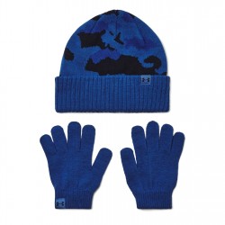 разпродажба,under,armour,under,armour,armour,b,beanie,glove,combo,hat,and,glove,set,boys,tech,blue