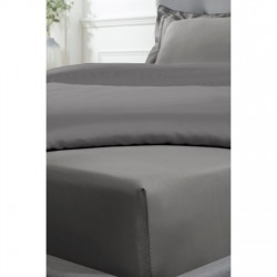спално,бельо,и,комплекти,аксесоари,на,разпродажба,homelife,300,tc,cotton,sateen,deep,fitted,sheet,40cm,charcoal