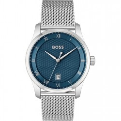 часовник,бижутерия,часовници,boss,men's,bssjwl,principle,large,roman,numerals,watch,blue,silver