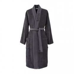 Boss Home Cotton Bathrobe - Charcoal boss,home,cotton,bathrobe,charcoal