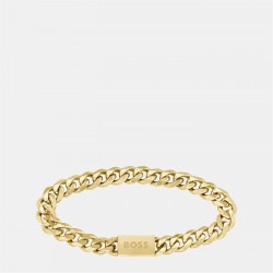бижутерия,всички,коледни,подаръци,boss,men's,chain,bracelet,with,magnetic,closure,gold