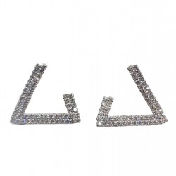 аксесоари,на,разпродажба,mason,knight,yager,18kt,gold,plate,hook,shape,stone,stud,white