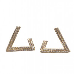 аксесоари,на,разпродажба,mason,knight,yager,18kt,gold,plate,hook,shape,stone,stud,gold