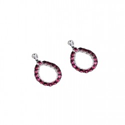 аксесоари,на,разпродажба,mason,knight,yager,oblongshape,cubic,edge,stone,dropearring,fuchsia