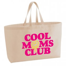 Чанта Westford Mill Mothers Day Printed Oversized Tote Bag - Cool Mom's Club чанта,дамски,летни,чанти,и,портмонета,мъжки,чанти,и,портмонета,несесери,westford,mill,mothers,day,printed,oversized,tote,bag,cool,mom's,club