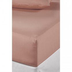 спално,бельо,и,комплекти,homelife,non,iron,plain,dyed,deep,fitted,sheet,blush,pink