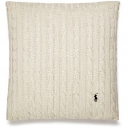 Ralph Lauren Home RL Cable Knit Cushion - Off White ralph,lauren,home,rl,cable,knit,cushion,off,white