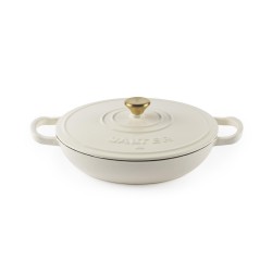 Salter Chester Cast-Iron Casserole Dish 2.8 L - Cream salter,chester,cast,iron,casserole,dish,2,8,l,cream