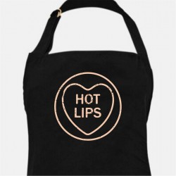 Linea Linea Printed Valentines Apron - Hot Lips linea,linea,printed,valentines,apron,hot,lips