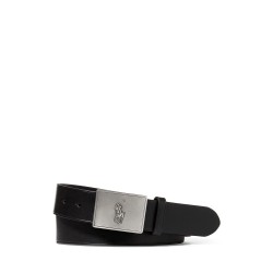 Колан Polo Ralph Lauren Mens Plaque Leather Belt - Black колан,колани,polo,ralph,lauren,men,s,plaque,leather,belt,black