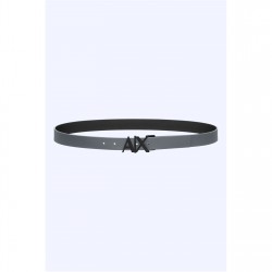 Колан Armani Exchange Cut Out Logo Leather Belt - Black 61120 колан,колани,аксесоари,на,разпродажба,armani,exchange,cut,out,logo,leather,belt,black,61120