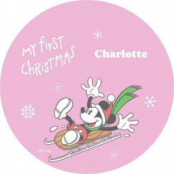 the,spirit,of,christmas,personalised,disney,christmas,keepsake,decoration,mickey,mouse,sleigh,pink