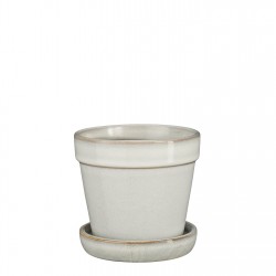 градина,/,на,открито,аксесоари,на,разпродажба,mica,clint,pot,with,saucer,white
