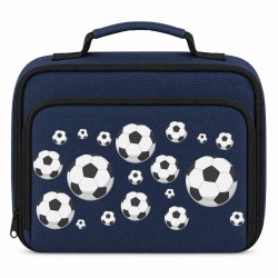 AWD Printed Sports Lunch Box Football Rugby Basketball - Football Repeat чанти,за,обяд,awd,printed,sports,lunch,box,football,rugby,basketball,football,repeat