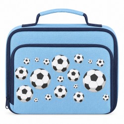 AWD Printed Sports Lunch Box Football Rugby Basketball - Football Repeat чанти,за,обяд,awd,printed,sports,lunch,box,football,rugby,basketball,football,repeat