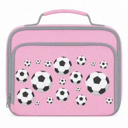 AWD Printed Sports Lunch Box Football Rugby Basketball - Football Repeat чанти,за,обяд,awd,printed,sports,lunch,box,football,rugby,basketball,football,repeat