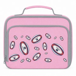 AWD Printed Sports Lunch Box Football Rugby Basketball - Rugby Repeat чанти,за,обяд,awd,printed,sports,lunch,box,football,rugby,basketball,rugby,repeat