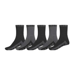 чорапи,мъжки,чорапи,globe,crew,socks,5,pairs,black,(black,grey)