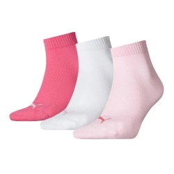 чорапи,дамски,чорапи,puma,plain,quarter,short,socks,3,pairs,pink,(pink,lady)