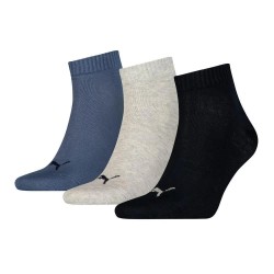 чорапи,мъжки,чорапи,puma,plain,quarter,short,socks,3,pairs,navy,grey,nightshadow,blue,(blue,grey)