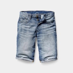 Къси панталони G-Star 3301.6 denim shorts - Blue (Medium Aged) къси,панталони,мъжки,панталони,g,star,3301.6,denim,shorts,blue,(medium,aged)