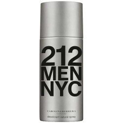 хигиена,тяло,carolina,herrera,212,150ml,spray,deodorant,silver,(grey)