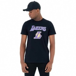тениска,мъжки,тениски,new,era,team,logo,los,angeles,lakers,short,sleeve,t,shirt,black,(black)