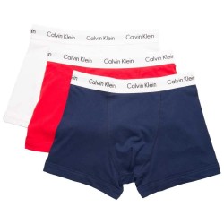 боксерки,мъжко,бельо,calvin,klein,0000u2662g,boxers,3,units,blue,red,white,(white,blue)