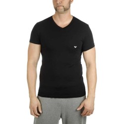 Тениска Emporio armani 110810 CC729 short sleeve v neck T-shirt - Black (Black) тениска,мъжки,тениски,emporio,armani,110810,cc729,short,sleeve,v,neck,t,shirt,black,(black)