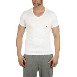 Тениска Emporio armani 110810 CC747 short sleeve v neck T-shirt - White (White) тениска,мъжки,тениски,emporio,armani,110810,cc747,short,sleeve,v,neck,t,shirt,white,(white)