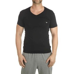 тениска,мъжки,тениски,emporio,armani,111512,cc717,short,sleeve,v,neck,t,shirt,black,grey,(black)