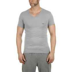 тениска,мъжки,тениски,emporio,armani,111512,cc717,short,sleeve,v,neck,t,shirt,grey,navy,blue,(grey)