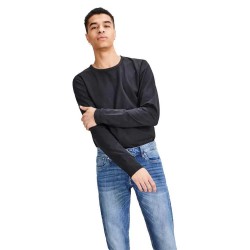 тениска,мъжки,тениски,jack,&,jones,basic,o,neck,long,sleeve,t,shirt,black,(black)