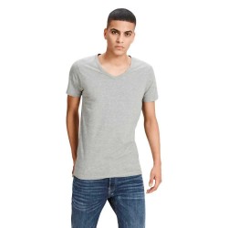 тениска,мъжки,тениски,jack,&,jones,basic,v,neck,short,sleeve,t,shirt,light,grey,melange,(grey)