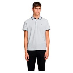 мъжки,блузи,с,яка,jack,&,jones,epaulos,short,sleeve,polo,white