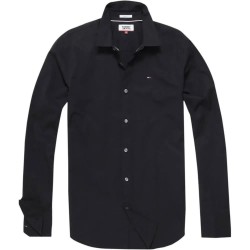 риза,с,дълъг,ръкав,мъжки,ризи,tommy,jeans,original,stretch,slim,fit,long,sleeve,shirt,black