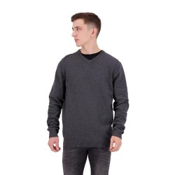 блуза,мъжки,пуловери,jack,&,jones,ebasic,knit,v,neck,sweater,grey,(dark,grey,melange)
