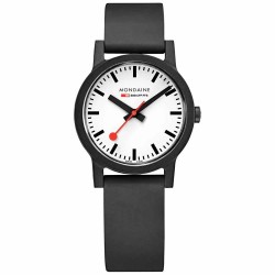 часовник,часовници,mondaine,essence,watch,white,black,(black)