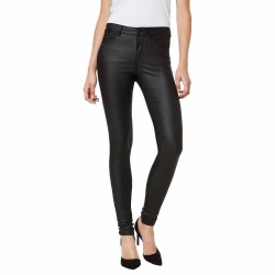 дънки,дамски,панталони,vero,moda,seven,normal,waist,smooth,coated,jeans,black,(black)