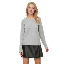 блуза,дамски,пуловери,дамски,плетени,дрехи,vero,moda,doffy,sweater,light,grey,melange,(grey)