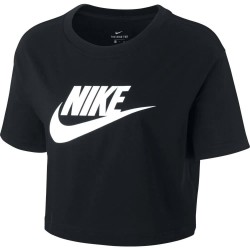 тениска,дамски,тениски,nike,sportswear,essential,icon,futura,crop,short,sleeve,t,shirt,black,(black,white)
