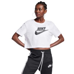 тениска,дамски,тениски,nike,sportswear,essential,icon,futura,crop,short,sleeve,t,shirt,white,black,(white)