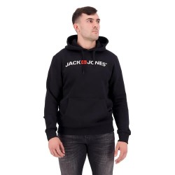 суичър,мъжки,пуловери,jack,&,jones,logo,hoodie,black