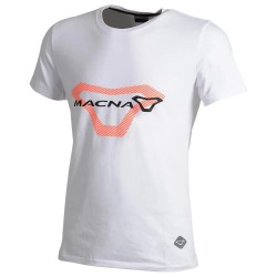 Тениска Macna Logo short sleeve T-shirt - White (White / Orange / Black) тениска,мъжки,тениски,дамски,тениски,macna,logo,short,sleeve,t,shirt,white,(white,orange,black)
