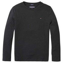 тениска,детски,тениски,tommy,hilfiger,basic,knit,long,sleeve,t,shirt,black,(grey,heather)