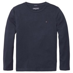 тениска,детски,тениски,tommy,hilfiger,basic,knit,long,sleeve,t,shirt,sky,captain,(blue)
